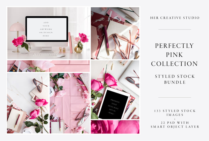 Perfectly Pink Collection, Styled Stock Bundle.