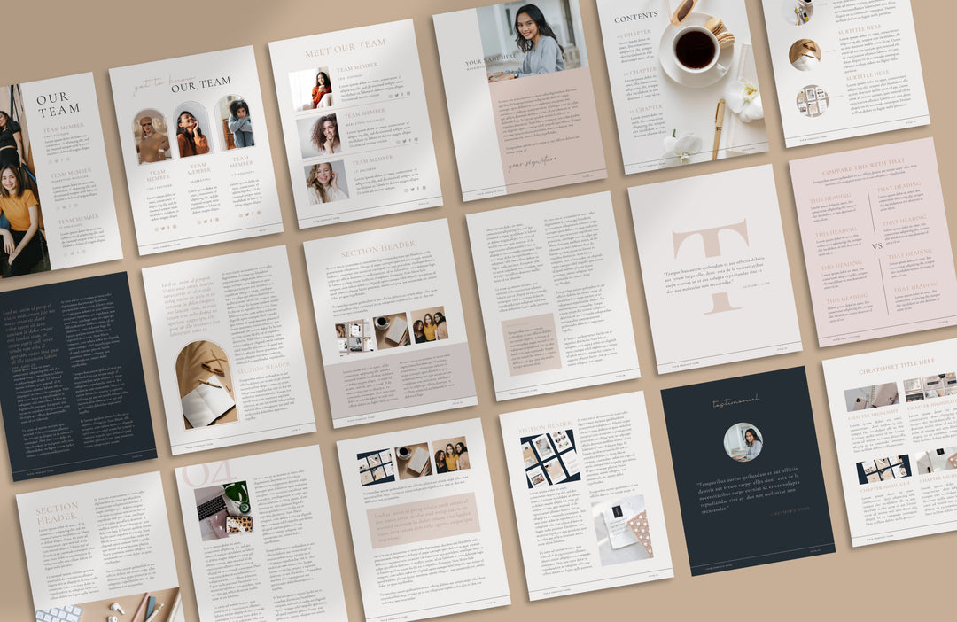 58 Page Ebook Template Bundle