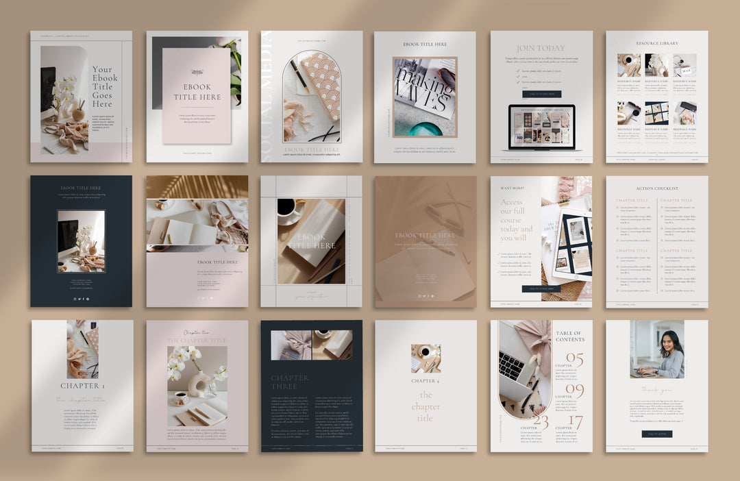 58 Page Ebook Template Bundle