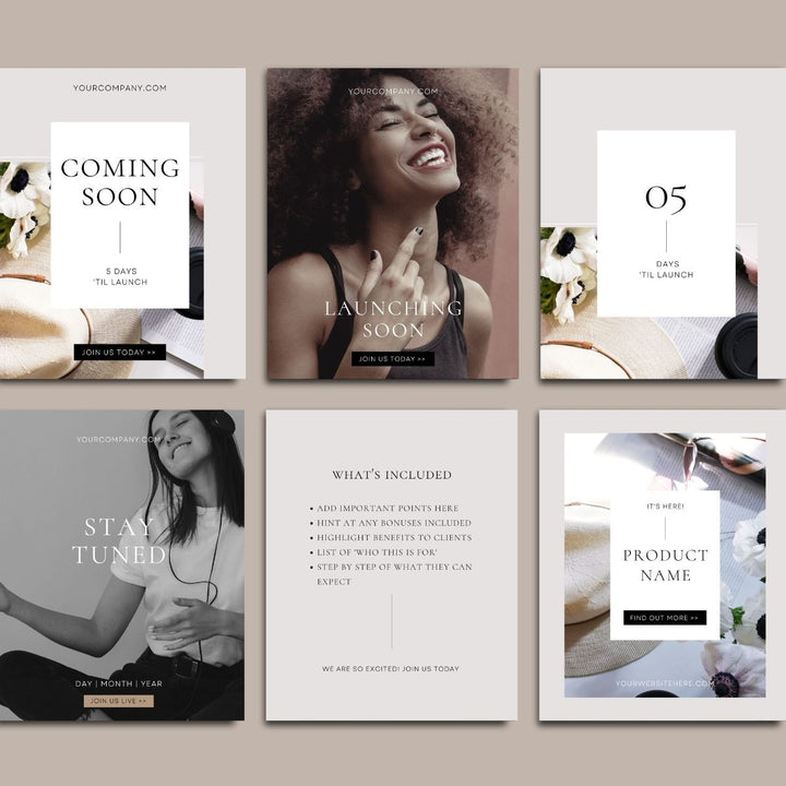 Social Media Launch Countdown Templates