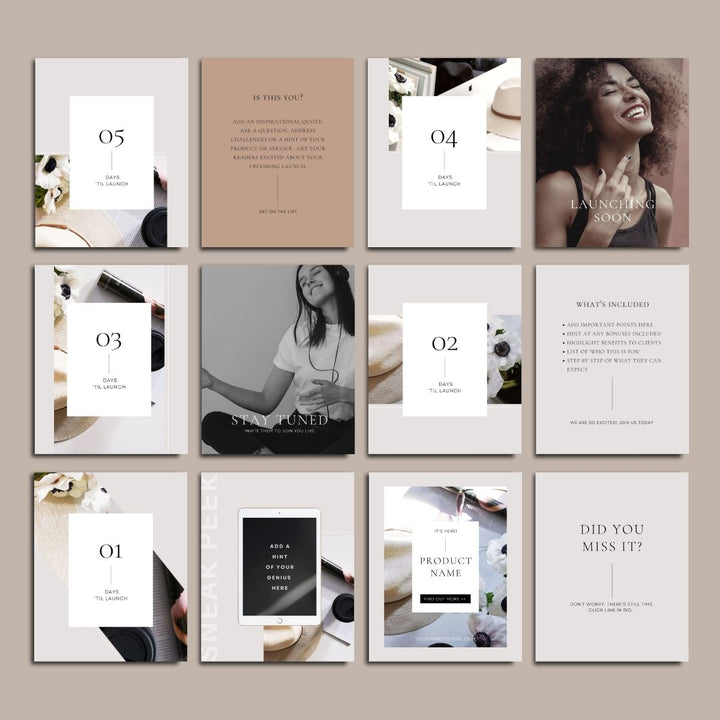 Social Media Launch Countdown Templates