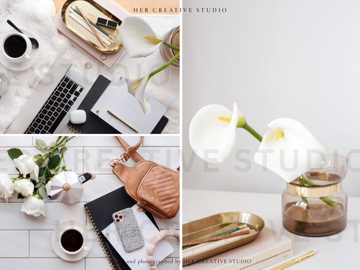 Stock Photo Bundle | Calla Lilly & Polka Dot