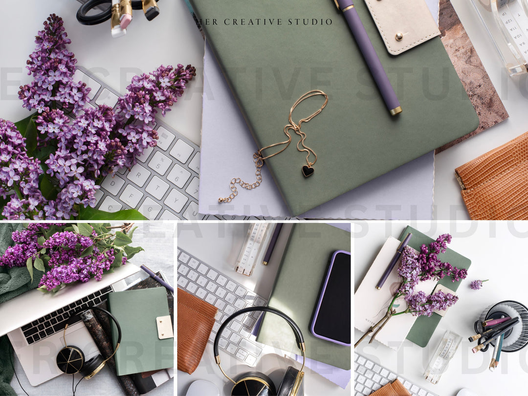 Stock Photo Bundle | Lilac & Green