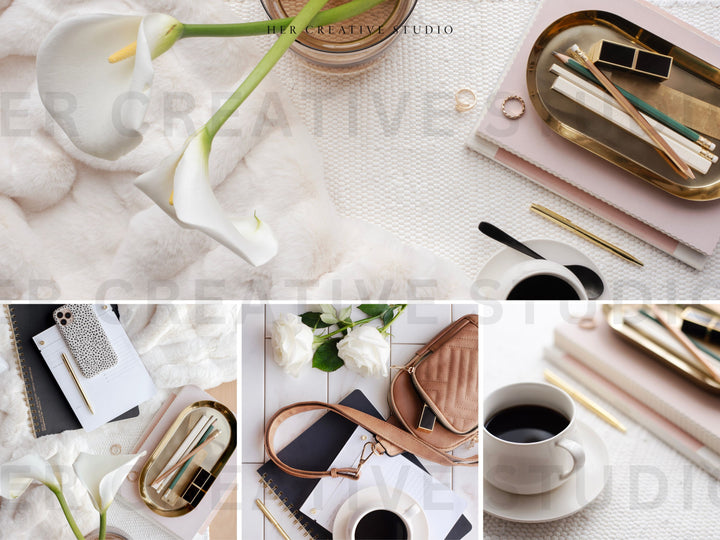 Stock Photo Bundle | Calla Lilly & Polka Dot