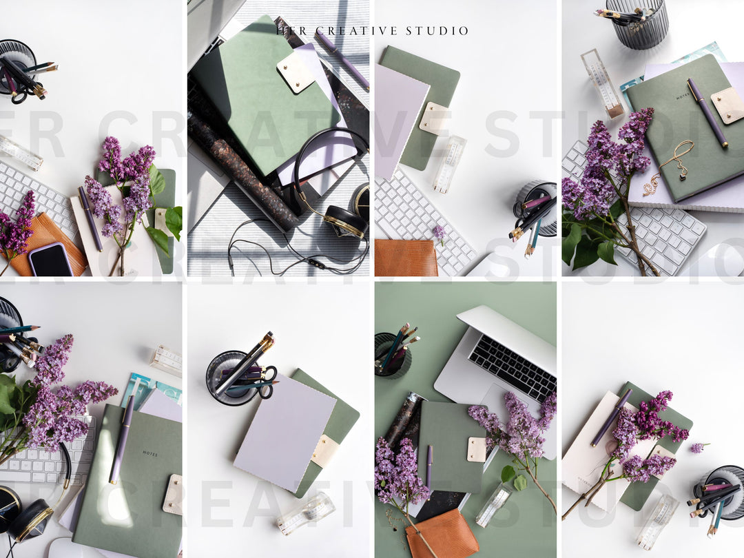 Stock Photo Bundle | Lilac & Green