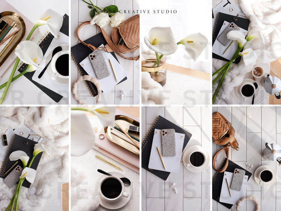 Stock Photo Bundle | Calla Lilly & Polka Dot