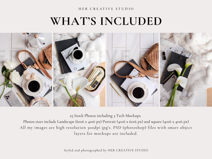 Stock Photo Bundle | Calla Lilly & Polka Dot