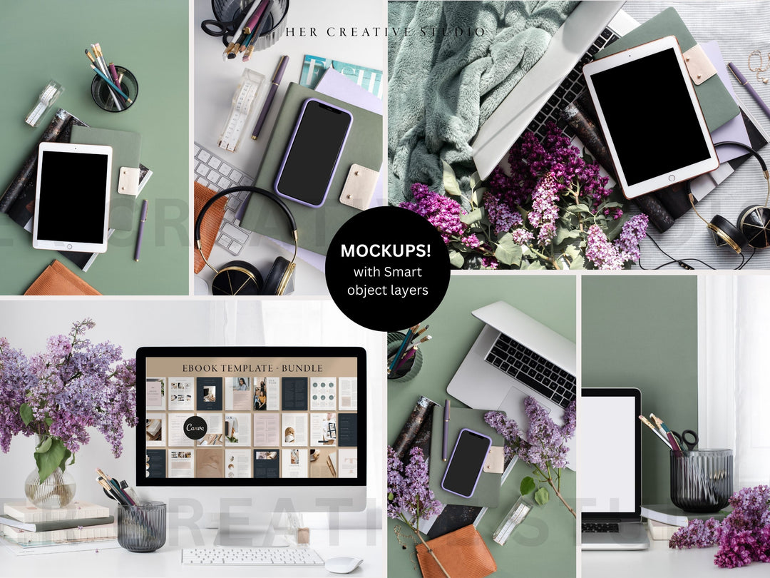 Stock Photo Bundle | Lilac & Green