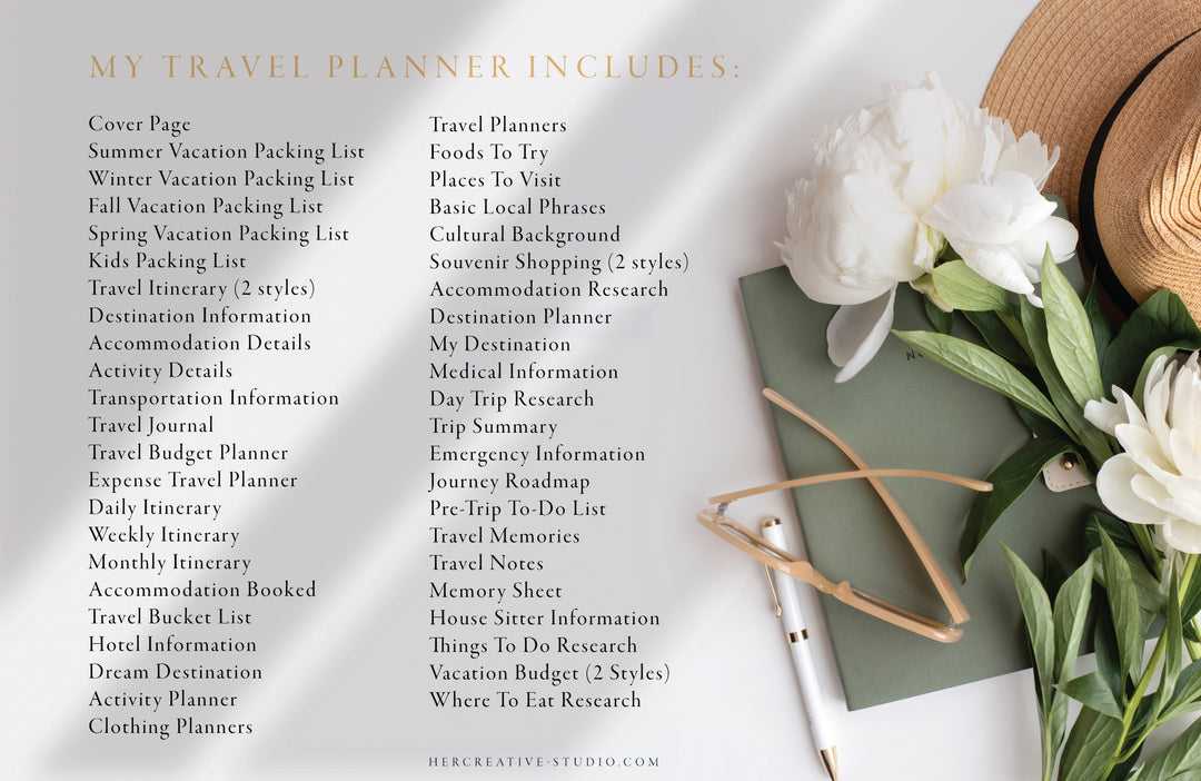 Travel Planner Printable
