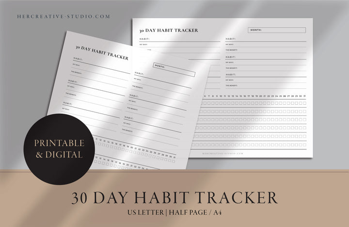 30 Day Habit Tracker