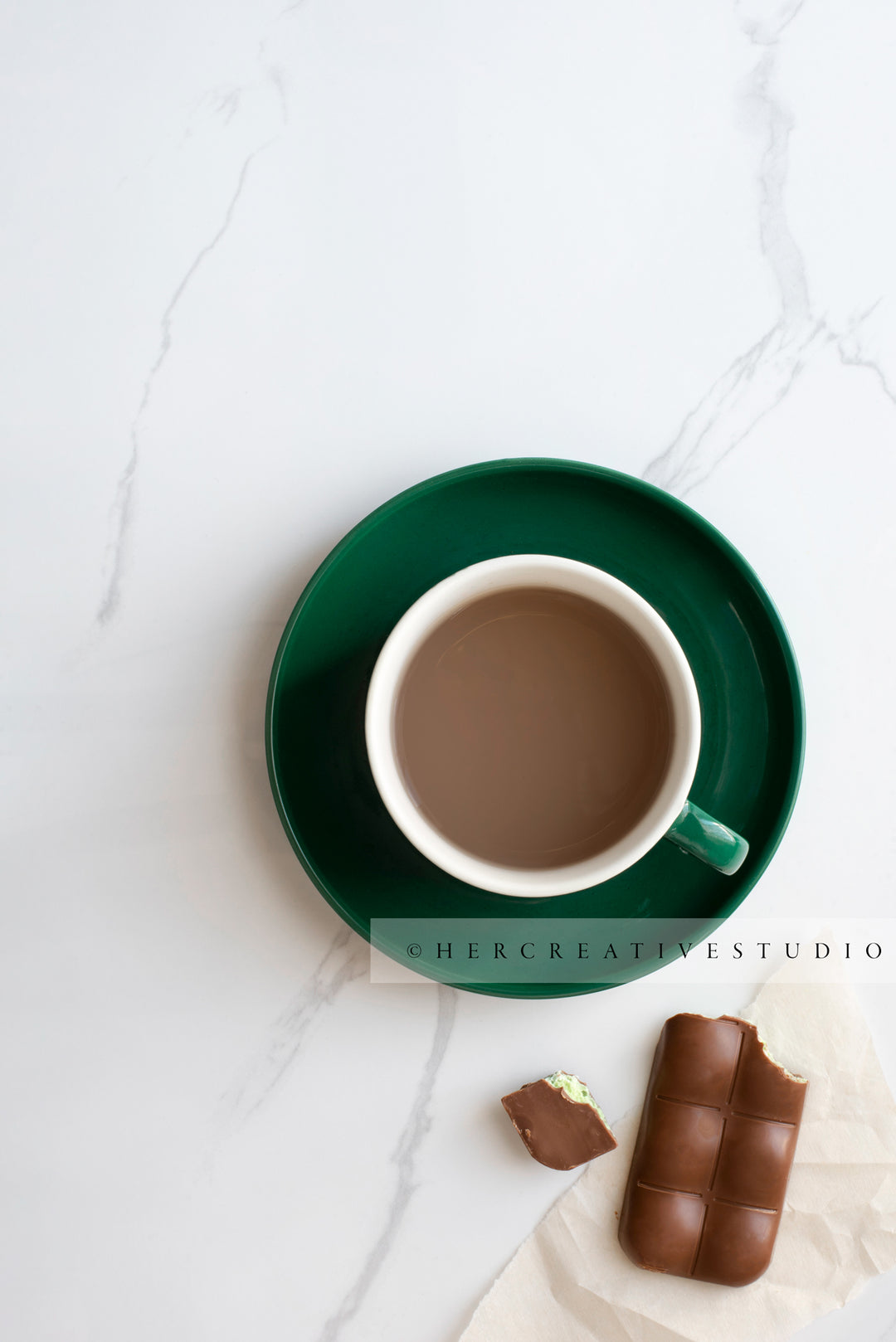 Coffee & Chocolate. Styled Stock Image