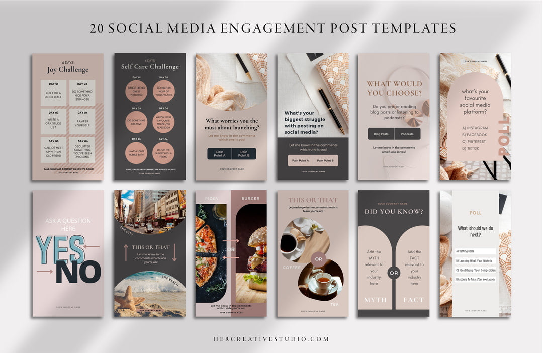 Social Media Engagement Templates