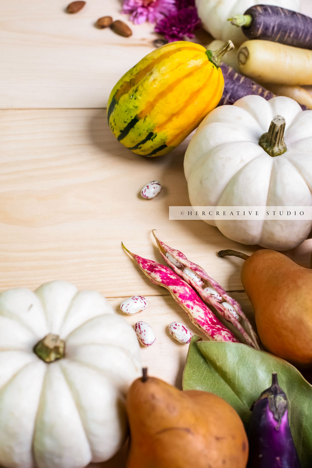 Fall Harvest with Pumpkins & Pears