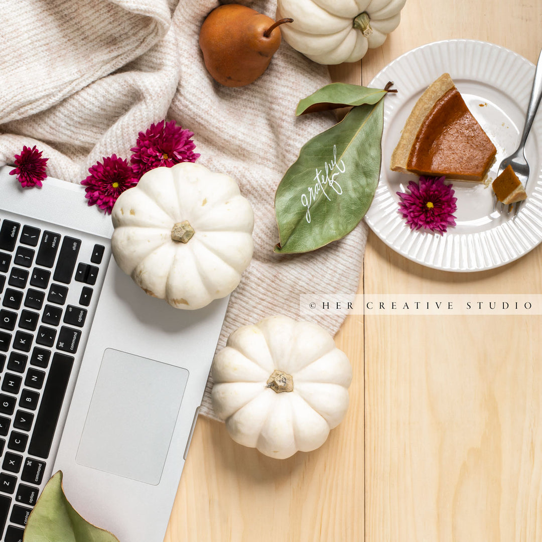 Pumpkin Pie, Laptop & Grateful
