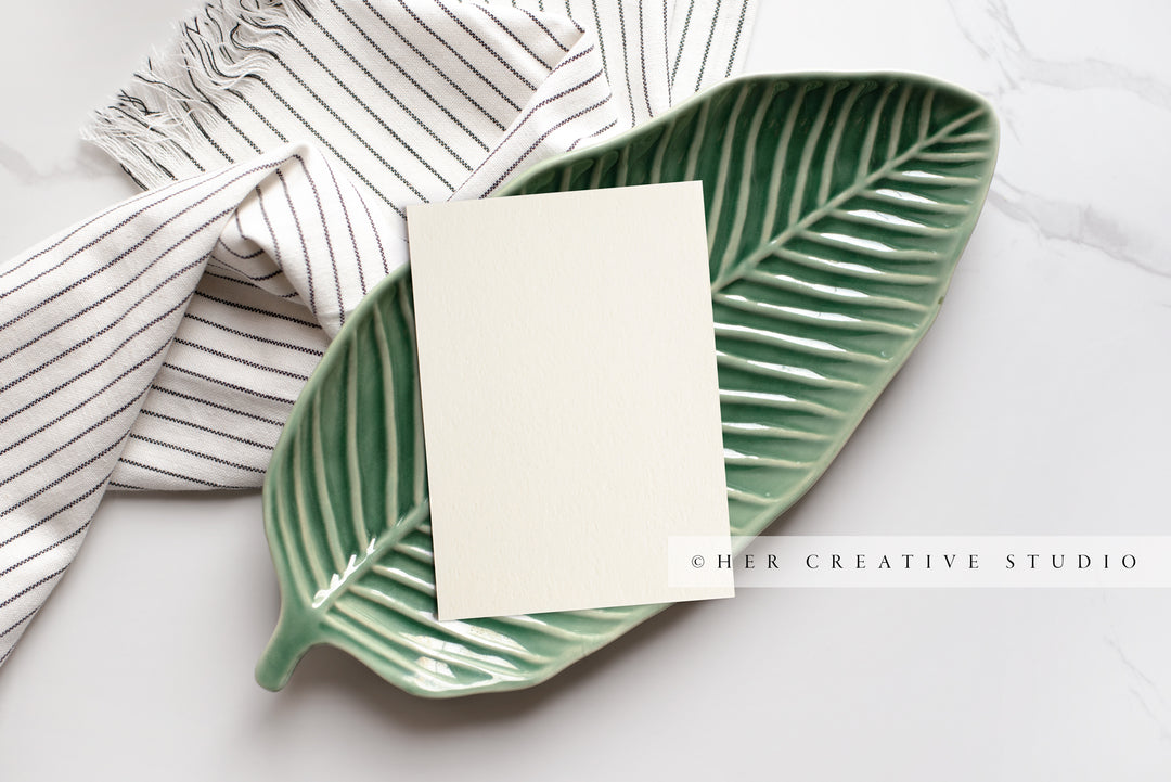 Leaf Plate and Notecard