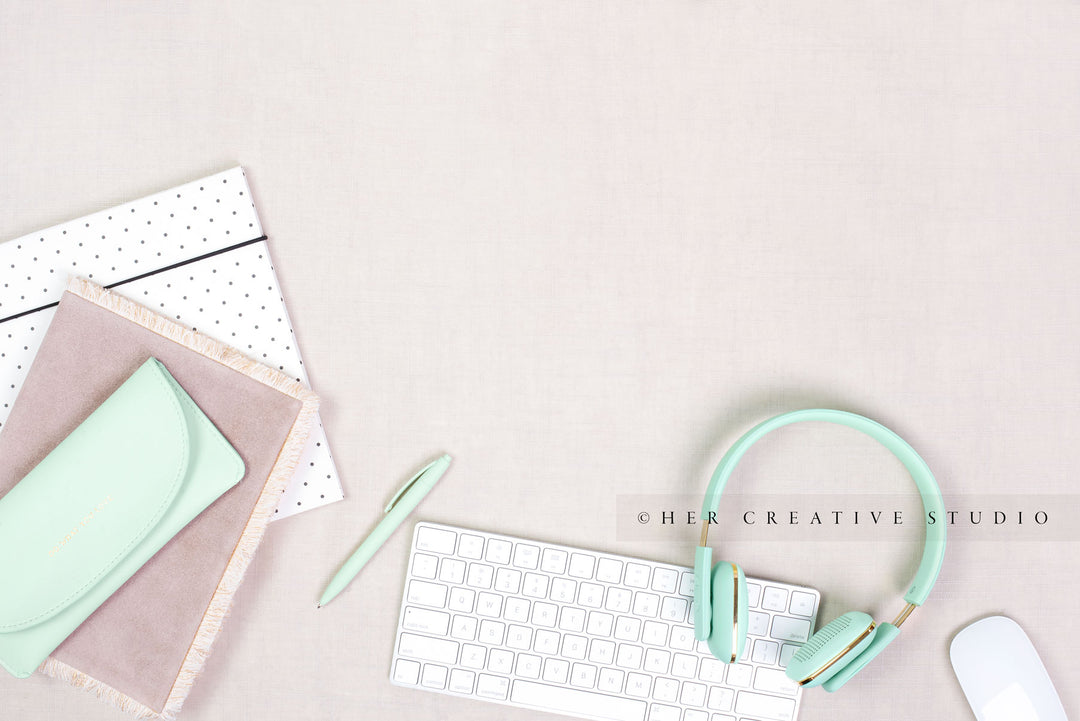 Mint Green Headphone and Accessories 5
