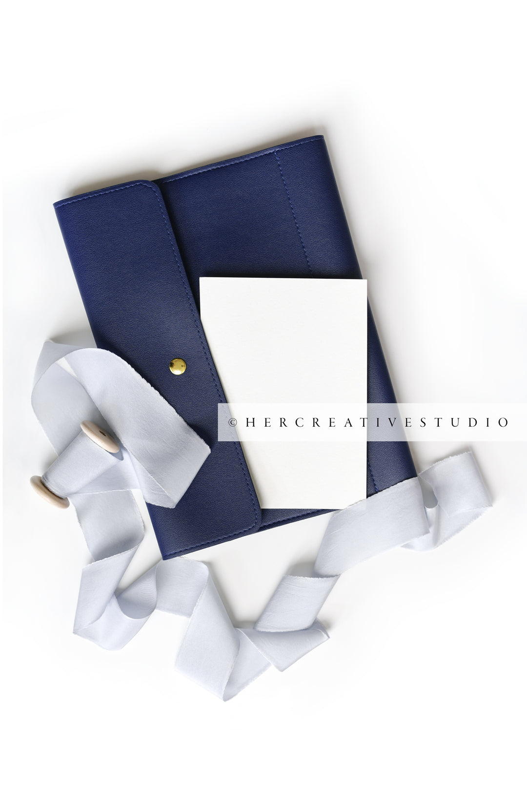 Notebook, Notecard & Silk Ribbon, Styled Image