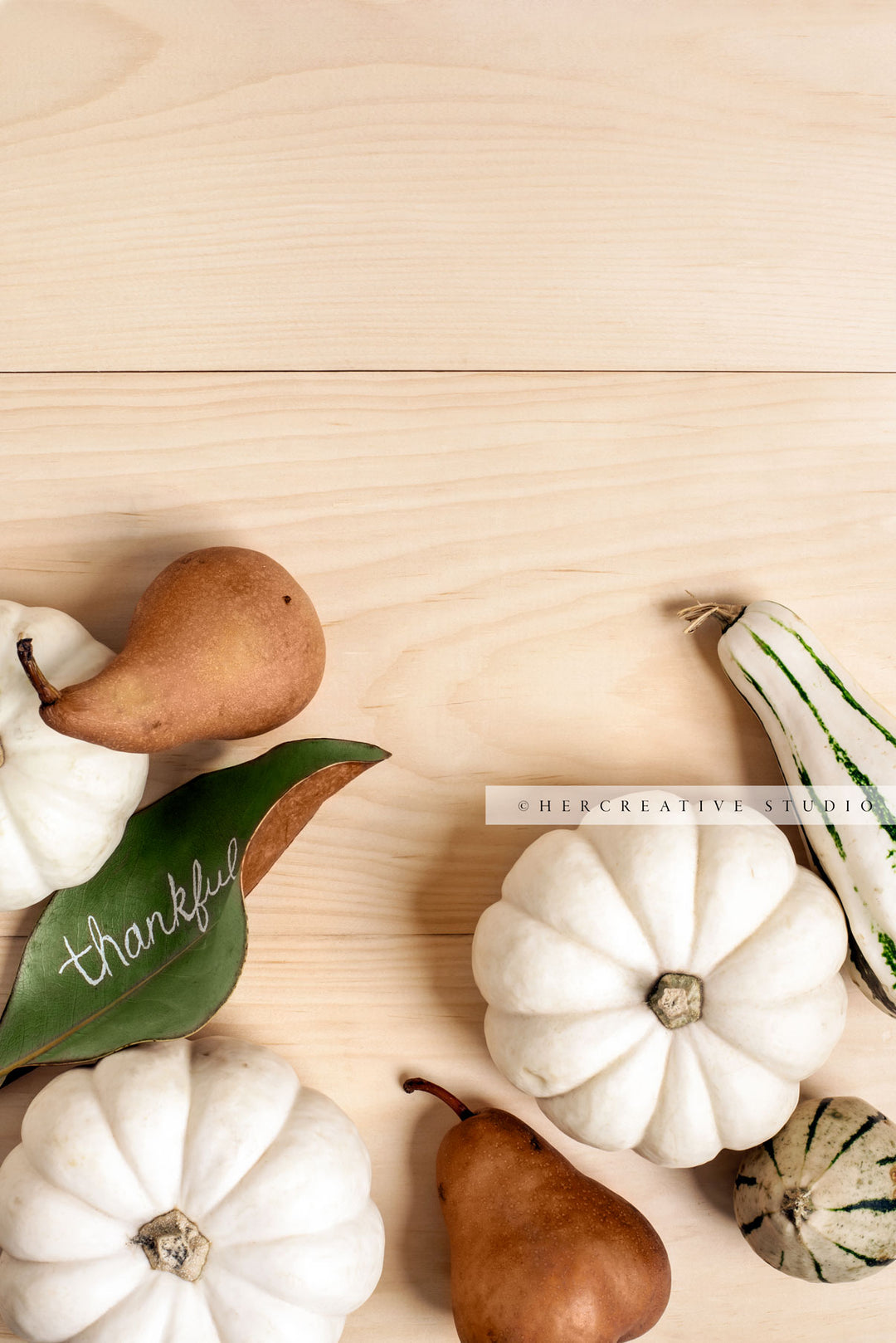 Pumpkins, Pears & Thankful