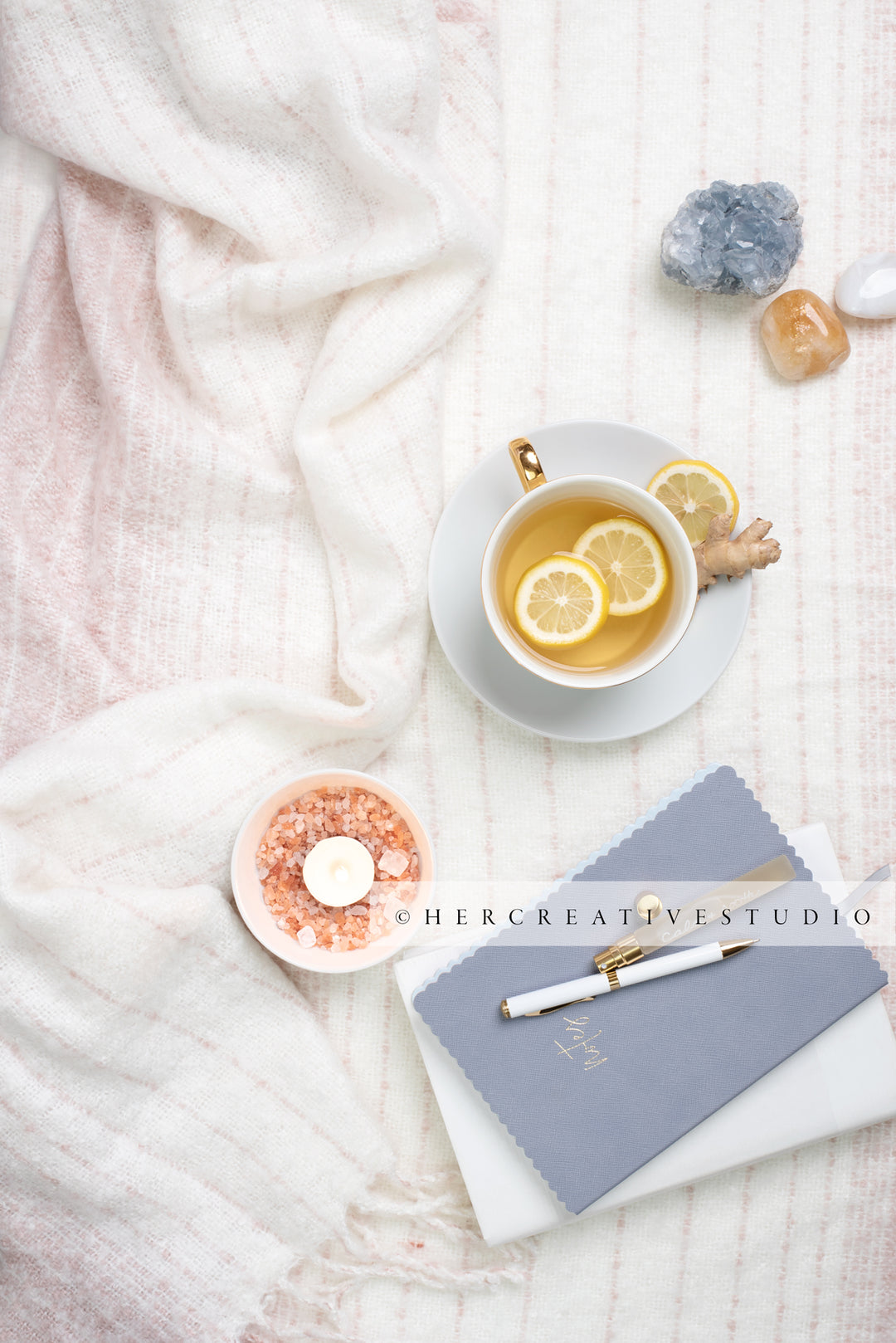 Tea with Lemon and Journal 6