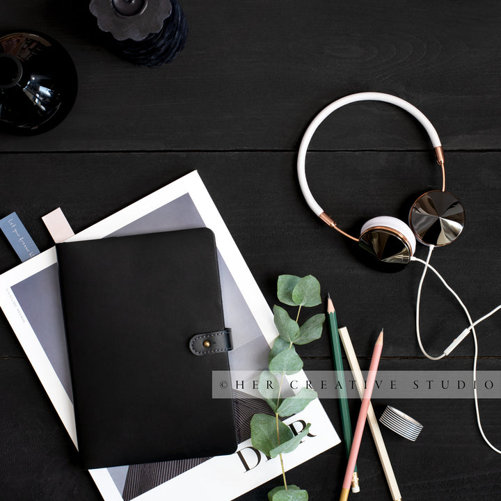 Workspace on Black Background Collection